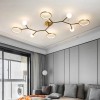 Люстра 6281/4+4 — LED G9, чорна з золотом, сучасний стиль